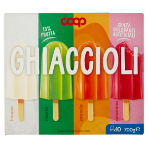 Ghiaccioli limone, menta, arancia, amarena 10 x 70 g