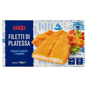 Filetti di Platessa impanati, prefritti e surgelati 300 g