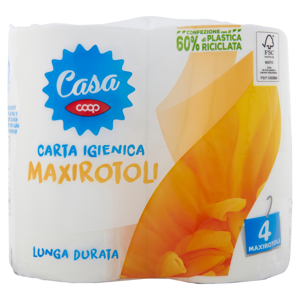 Carta Igienica Maxi Rotoli 2 veli 4 pz