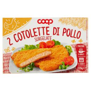 2 Cotolette di Pollo Surgelate 220 g