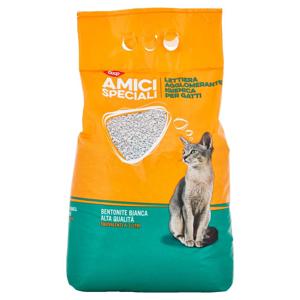 Lettiera Igienica per Gatti Agglomerante di Bentonite Bianca 6,4 kg