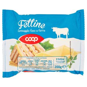 Fettine formaggio fuso a fette 8 fettine 200 g