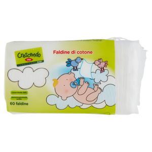 Baby Faldine di cotone 60 pz