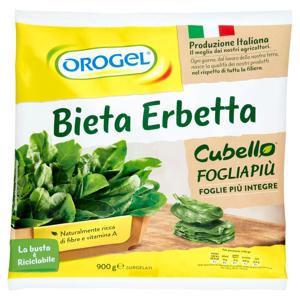 Orogel Cubello Bieta Erbetta Foglia Più Surgelati 900 g