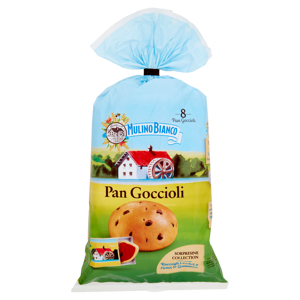 Mulino Bianco Pan Goccioli Merenda senza Additivi Conservanti 8 pezzi 336g