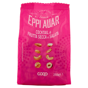 Snack Eppi Auar Cocktail di Frutta Secca e Salata 250 g