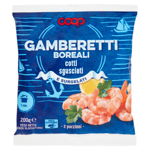 Gamberetti Boreali cotti sgusciati e Surgelati 200 g