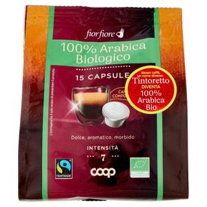 100% Arabica Biologico 15 Capsule 95 g