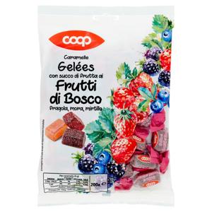 Caramelle Gelées con succo di frutta ai Frutti di Bosco fragola, mora, mirtillo 200 g