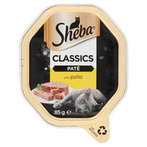 Sheba Paté Classics Cibo Umido Gatto in Vaschetta con Pollo 85 g