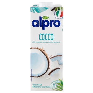 ALPRO Cocco Classico, Bevanda al Cocco 100% vegetale con vitamine B2, B12 e D, 1 L