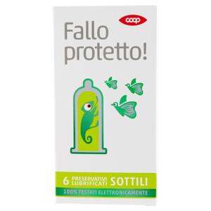 Fallo protetto! Preservativi Lubrificati Sottili 6 pz