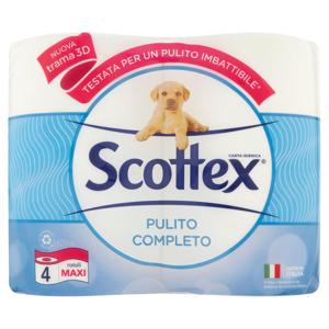 Scottex Pulito Completo Carta Igienica 4 pz