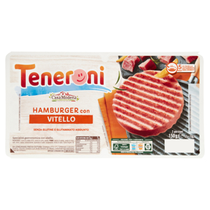 Teneroni Hamburger con Vitello 2 x 75 g