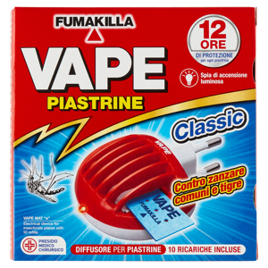 VAPE Elettroemanatore Piastrine Classic + 10 Ricariche