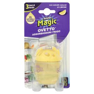 mister Magic Ovetto Assorbiodori Frigo con estratti naturali di Limone 40 g