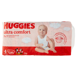 Huggies ultra comfort Pannolini 4 7-18 Kg 50 pz