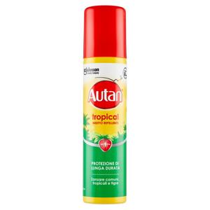 Autan Tropical Spray Insetto Repellente e Antizanzare Tigre, Comuni e Tropicali, 100ml