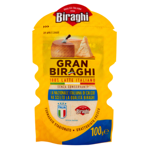 Biraghi Gran Biraghi Formaggio Stagionato Grattugiato Fresco 100 g