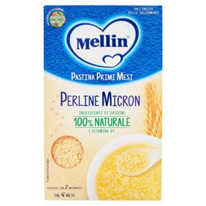 MELLIN Pastina 100% Naturale Perline Micron con farina Grano Tenero 320 g