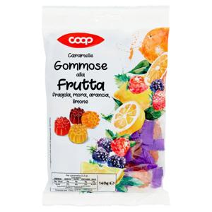 Caramelle Gommose alla Frutta fragola, mora, arancia, limone 140 g