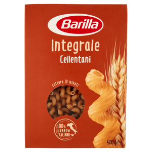 Barilla Pasta Integrale Cellentani 100% grano italiano 500g