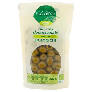 olive verdi denocciolate Greche Biologiche 200 g