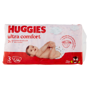 Huggies ultra comfort Pannolini 3 4-9 Kg 56 pz