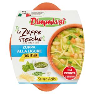 DimmidiSì le Zuppe fresche Zuppa alla Ligure con Basilico Fresco Senza Aglio 620 g