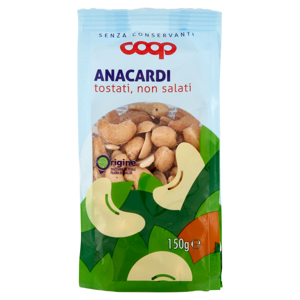 Anacardi tostati, non salati 150 g