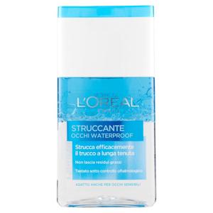 L'Oréal Paris Struccante occhi waterproof, strucca efficacemente il trucco a lunga tenuta, 125 ml