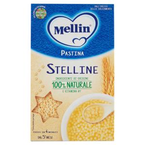 MELLIN Pastina 100% Naturale Stelline con farina Grano Tenero 320 g