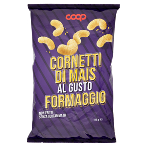 Cornetti di Mais al Gusto Formaggio 115 g