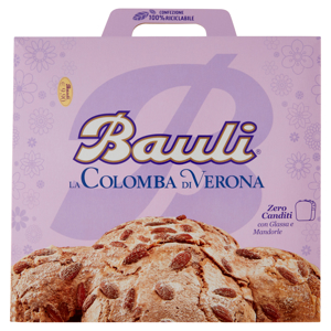 Bauli la Colomba di Verona Zero Canditi con Glassa e Mandorle 1 kg