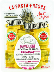 Luciana Mosconi La Pasta Fresca Ravioloni Ricotta e Spinaci 250 g