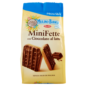 Mulino Bianco Mini Fette con Cioccolato al latte 110 g