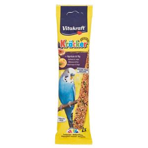 Vitakraft Kräcker Original + Albicocca & fico pappagallini ondulati 2 pezzi 60 g