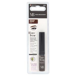 Miss Broadway Easy Brow Mascara Gel Sopracciglia Colora, Fissa e Definisce Medium Brown n.01