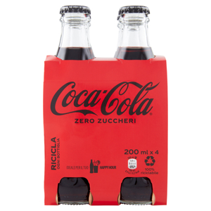 COCA-COLA Zero Zuccheri Vap 4 x 200 ml 