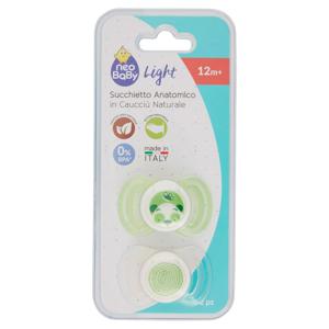 neo Baby Light Succhietto Anatomico in Caucciù Naturale 12m+ 2 pz