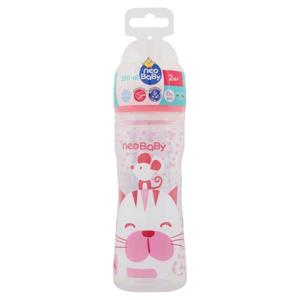 neo Baby Biberon Plastica Collo Largo 250ml 2m+