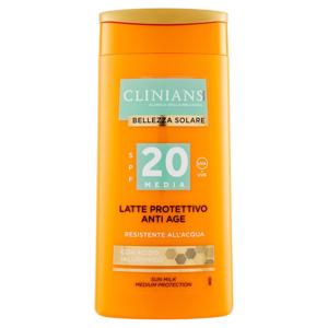 Clinians Bellezza Solare Latte Protettivo Anti Age SPF 20 Media UVA + UVB 200 mL