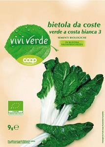 Sementi Bio Bietola da coste liscia verde da taglio 9g