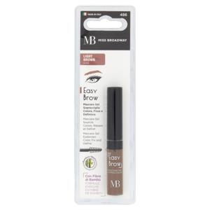 Miss Broadway Easy Brow Mascara Gel Sopracciglia Colora, Fissa e Definisce Light Brown n.02