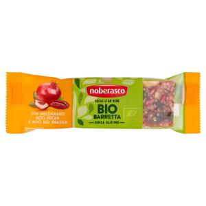 noberasco Bio Barretta con Melograno Noci Pecan e Noci del Brasile 30 g