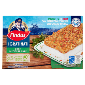 Capitan Findus I Gratinati Merluzzo d'Alaska con Erbe Mediterranee 380 g