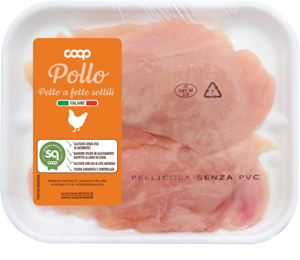 Fette sottili di petto di pollo 250 g