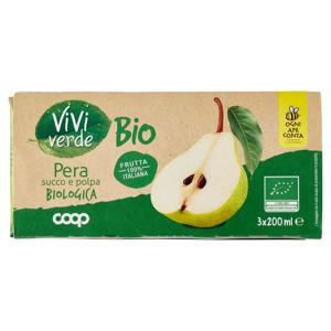 Pera succo e polpa Biologica 3 x 200 ml