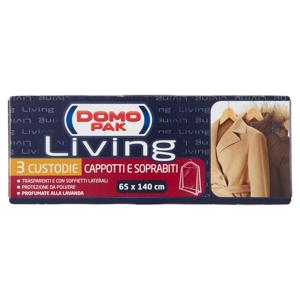 Domopak Living Custodie Cappotti e Soprabiti 65x140 cm 3 pz