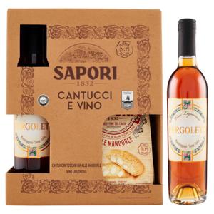 Sapori Cantuccini Toscani IGP alle Mandorle 175 g + Vino Liquoroso Pergoleto 375 ml